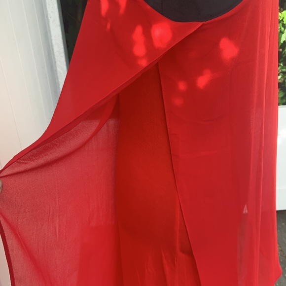 ⭐️ Bogo ⭐️ 🍓 THML coral red sz XS mini stretch dress - Picture 8 of 11